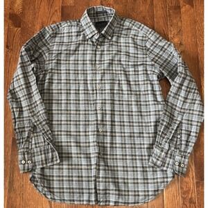 CALDER CARMEL Men's M Limited Edition 1/70 Blue Plaid Shirt